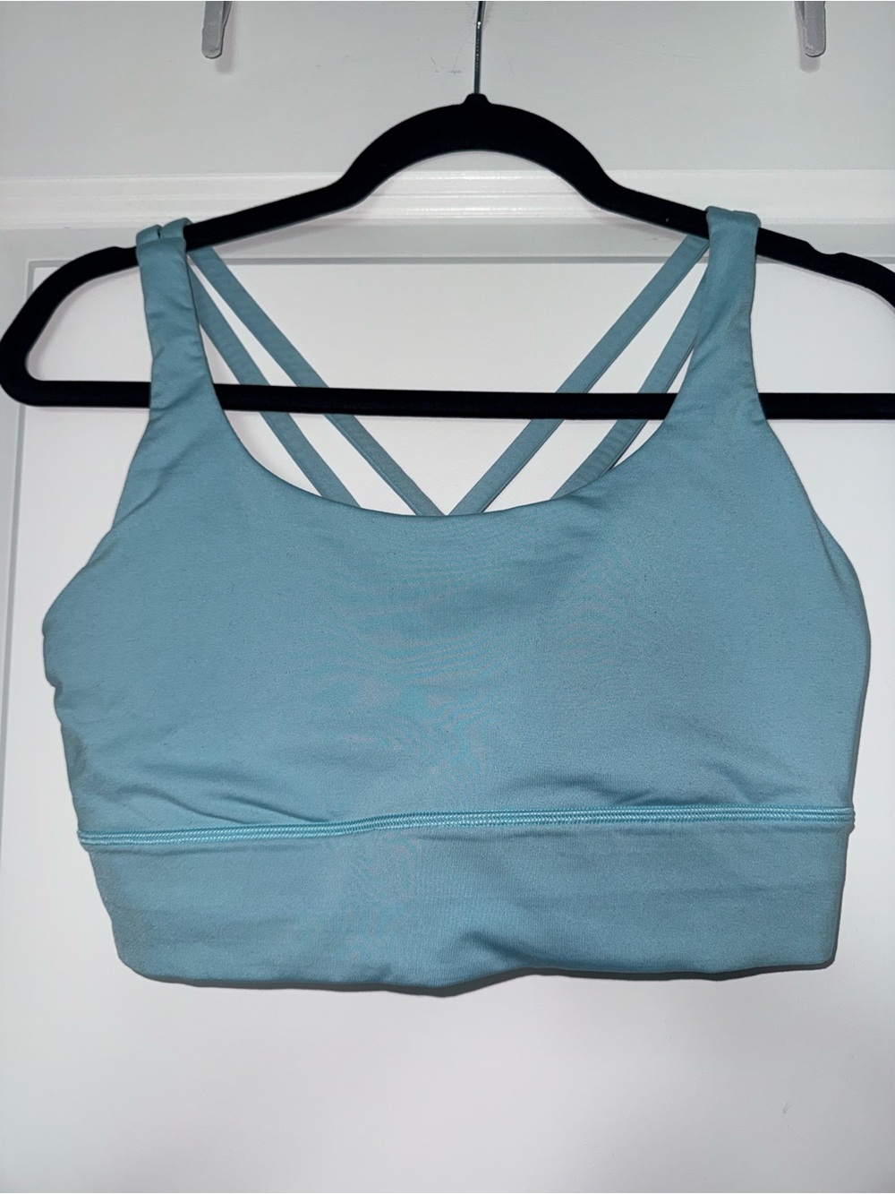lululemon athletica Light Blue Double-Crossover Sports Bra